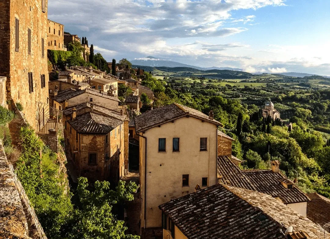 Hilltop village in central Italy