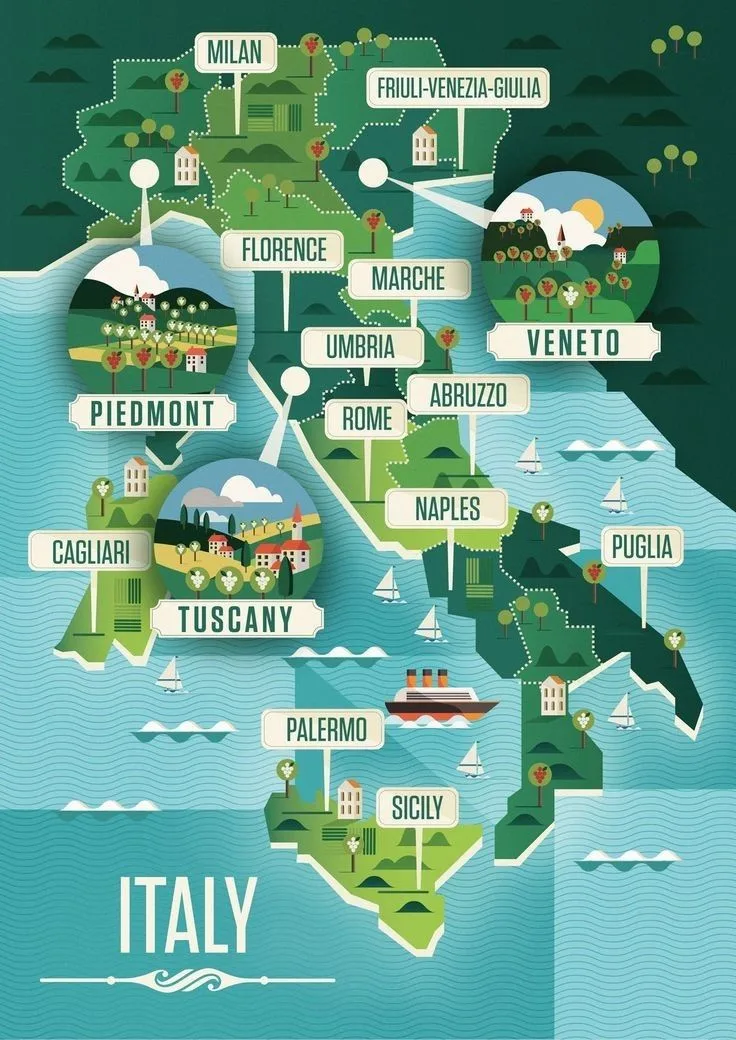 Regions of Italy in a Nutshell